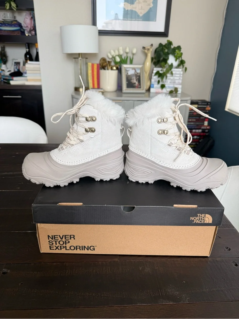 The North Face Kids Fuzzy Winter Boots